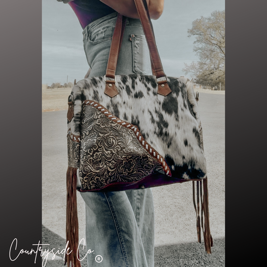 Laramie Cowhide Leather Concealed Carry Handbag