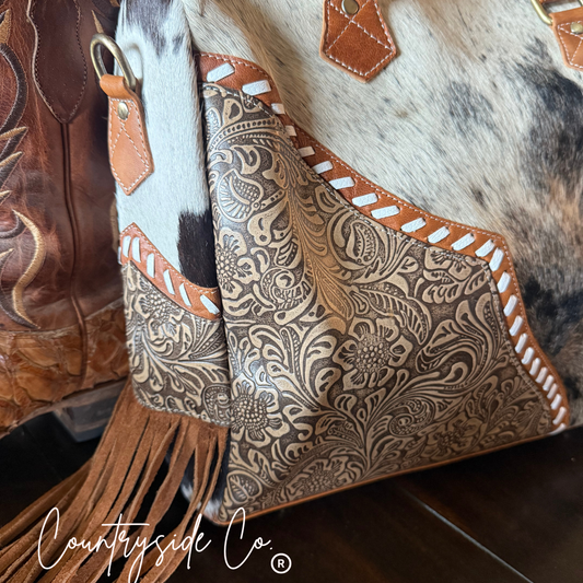 Laramie Cowhide Leather Concealed Carry Handbag