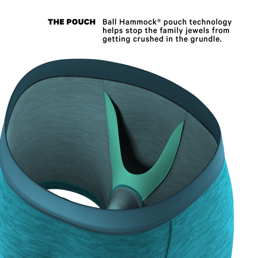 The Nerves of Teal | Teal Heather Ball Hammock® Pouch Underwear