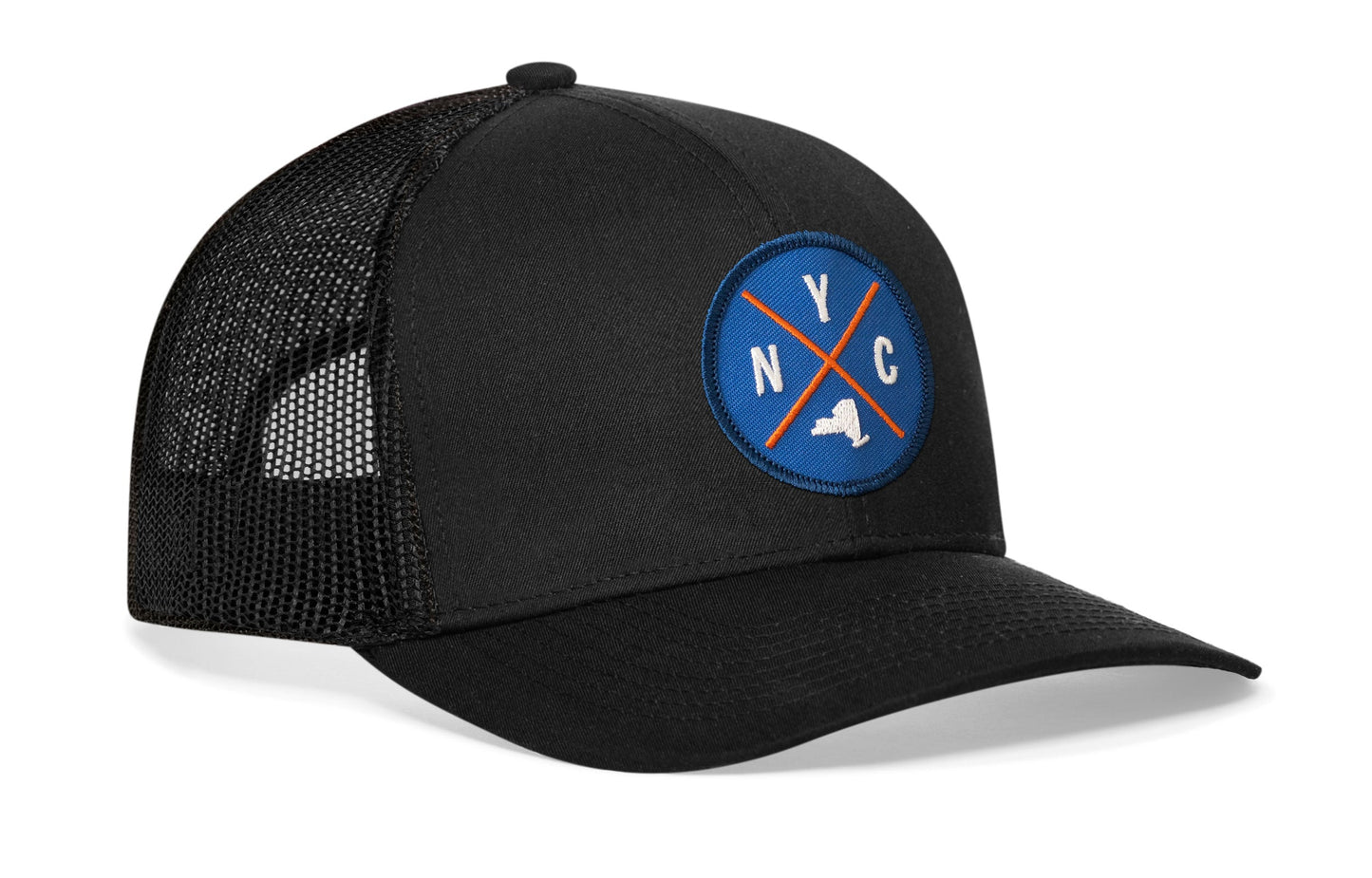 New York City Trucker Hat  |  Black NYC X Snapback