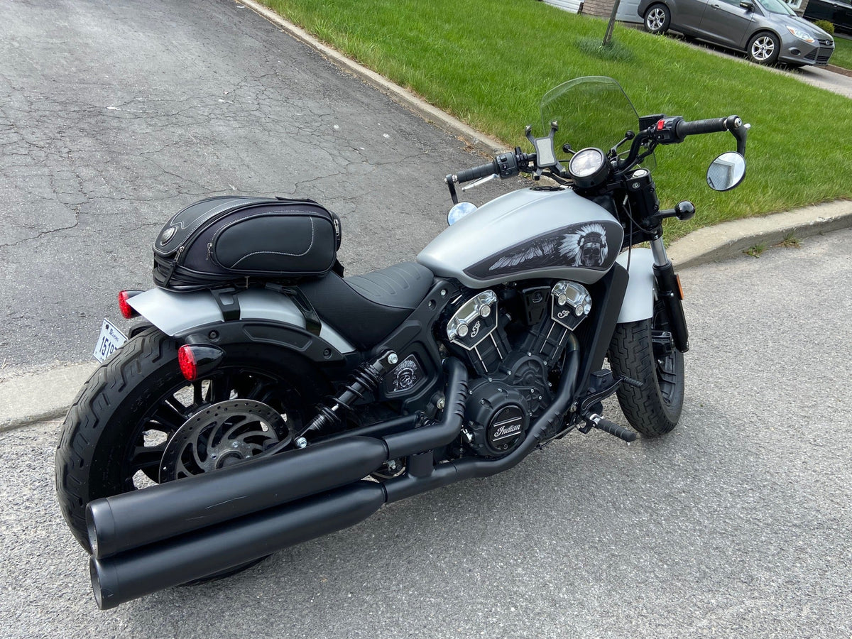 NEW Skull Warbonnet - Indian Scout (2014-2024) - Full Tank B&W