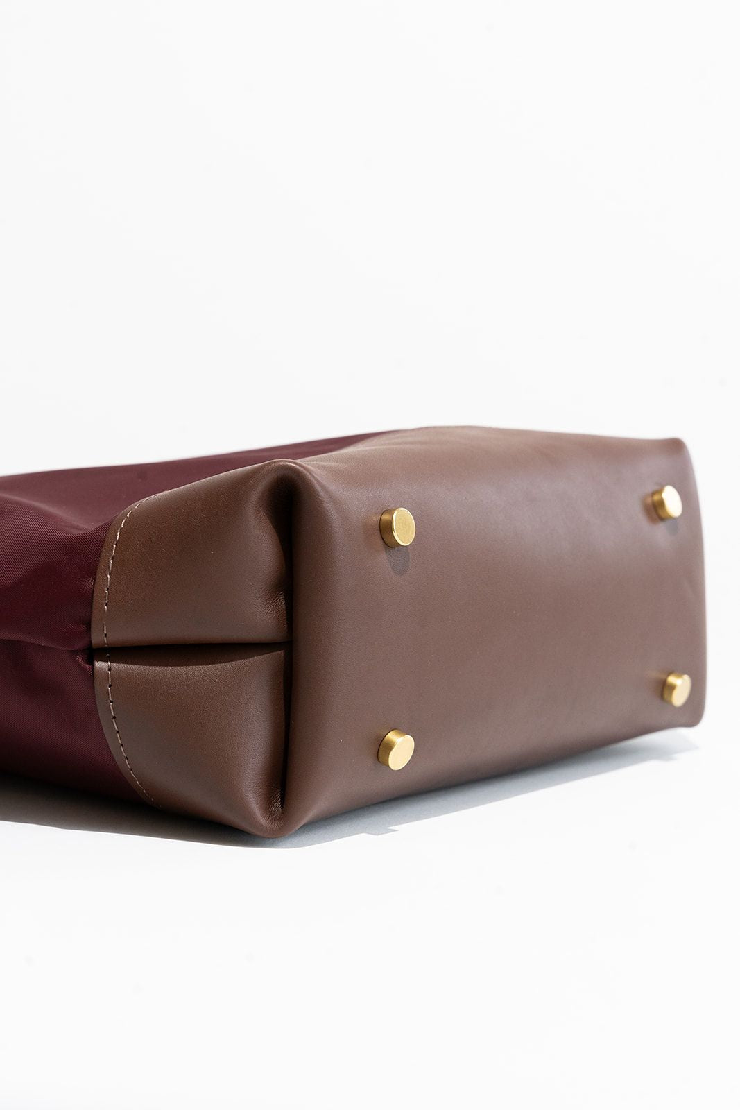 Otto | Wine Nylon + Brown Leather