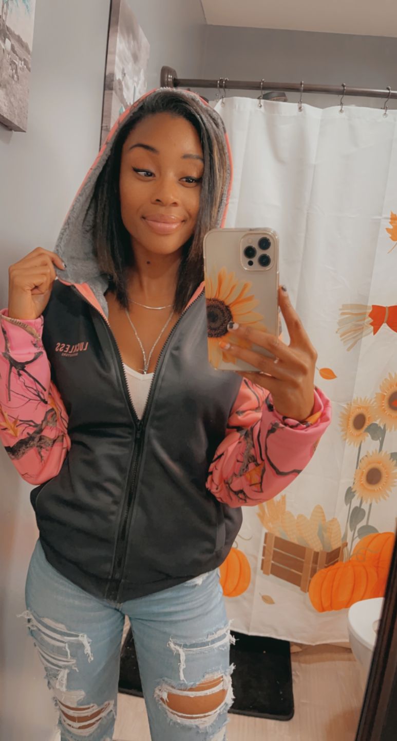 SUN KISSED CAMO HEAVY ZIP FLEECE HOODIE