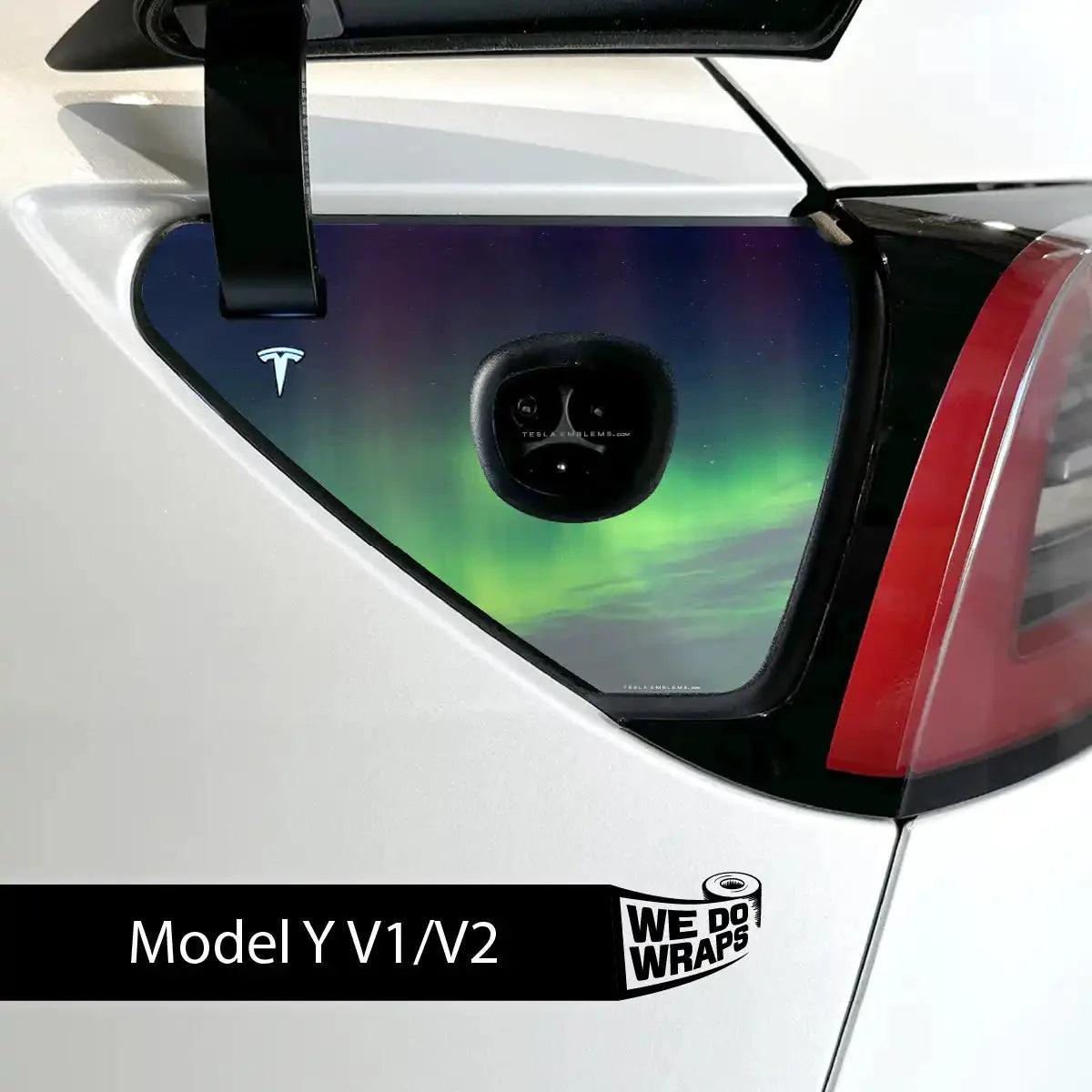 Northern Lights Tesla Charge Port Wrap | Model Y