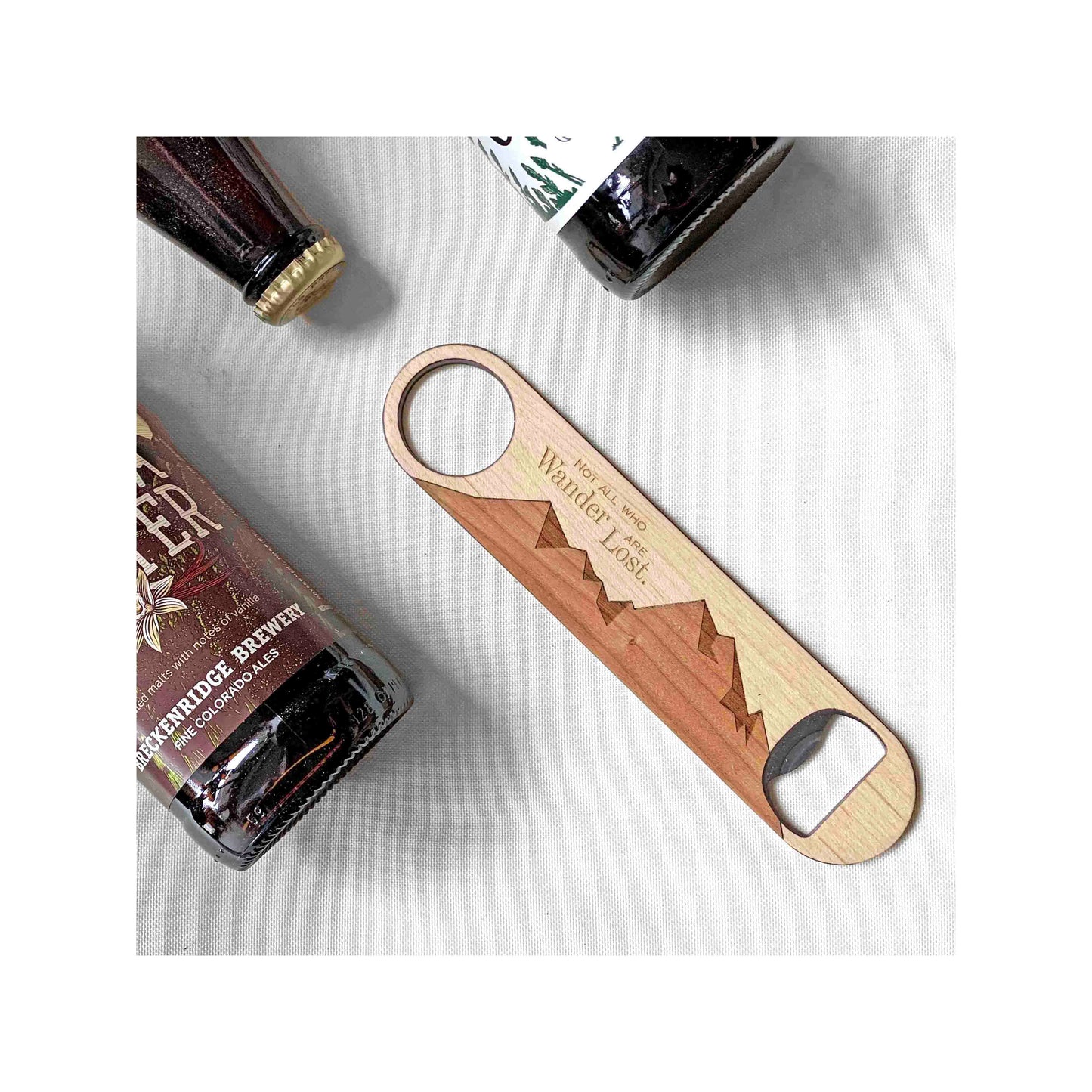Not All Who Wander Bottle Opener