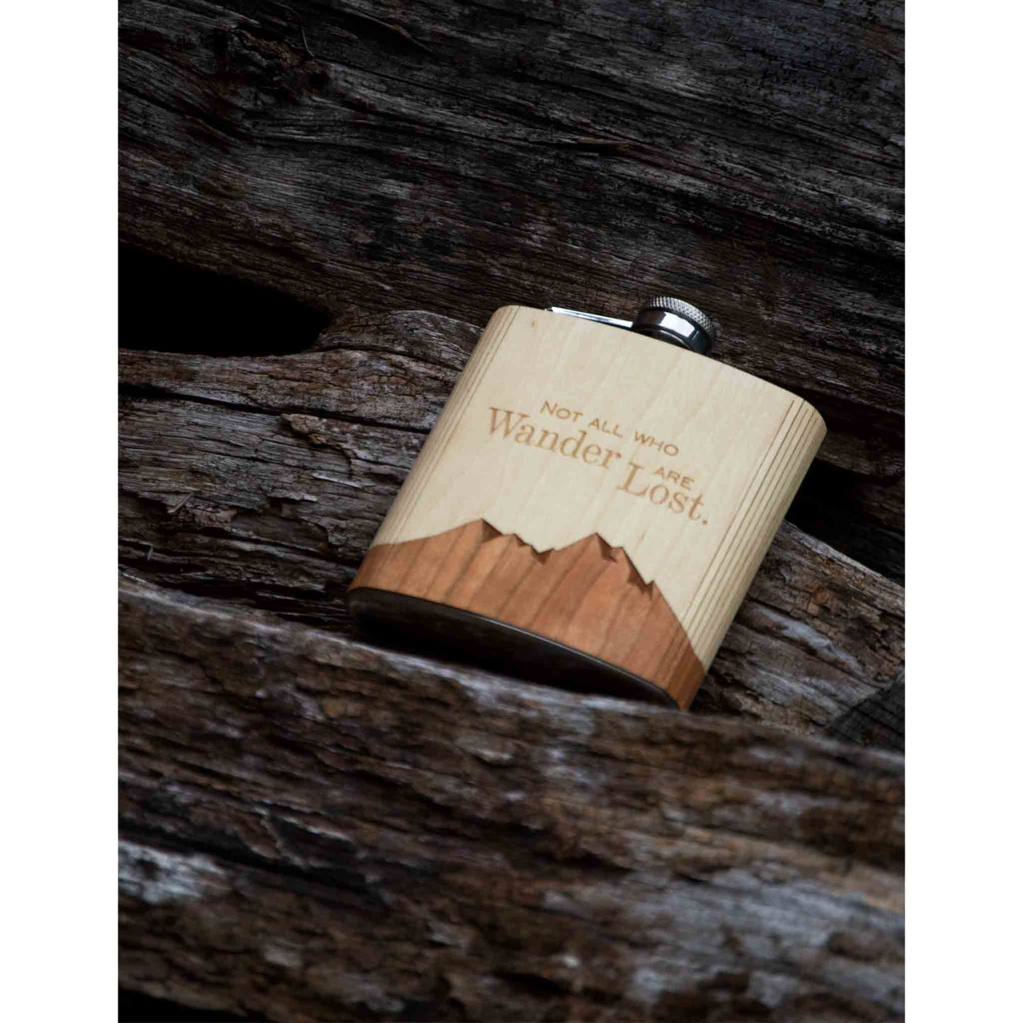 Not All Who Wander Flask