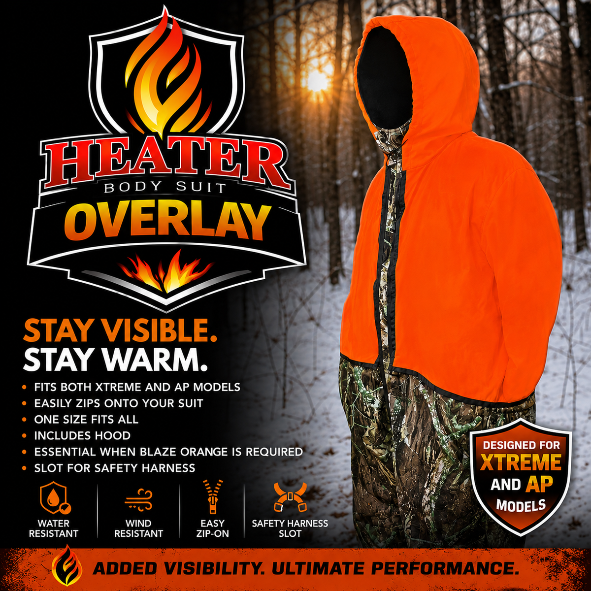 Overlay for Xtreme and AP models. Orange with hood
