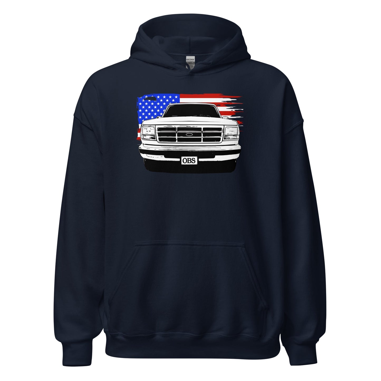 OBS Truck Hoodie American Flag Sweatshirt