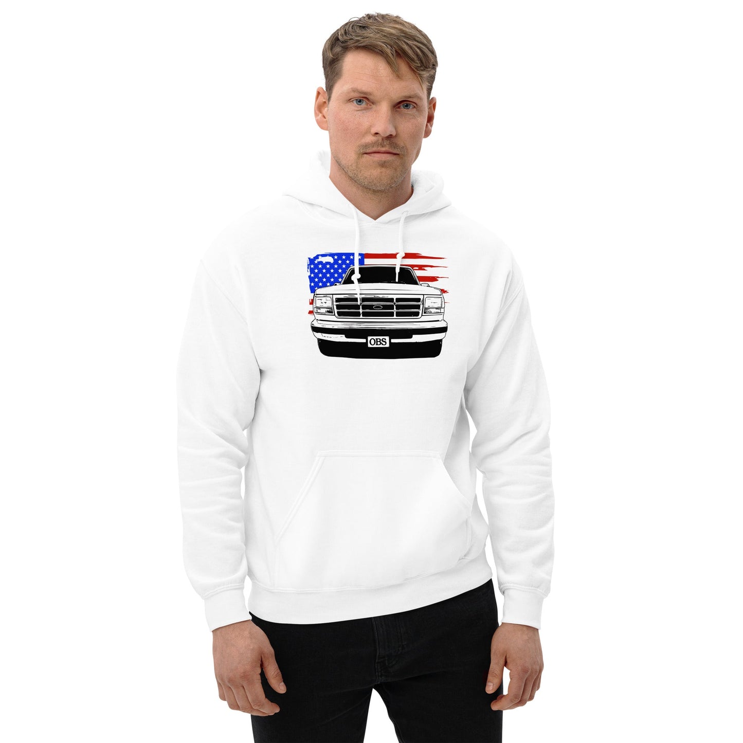 OBS Truck Hoodie American Flag Sweatshirt