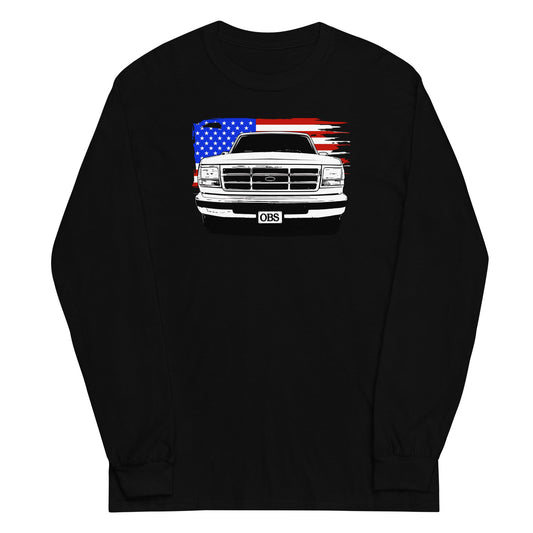 OBS American Flag Long Sleeve T-Shirt