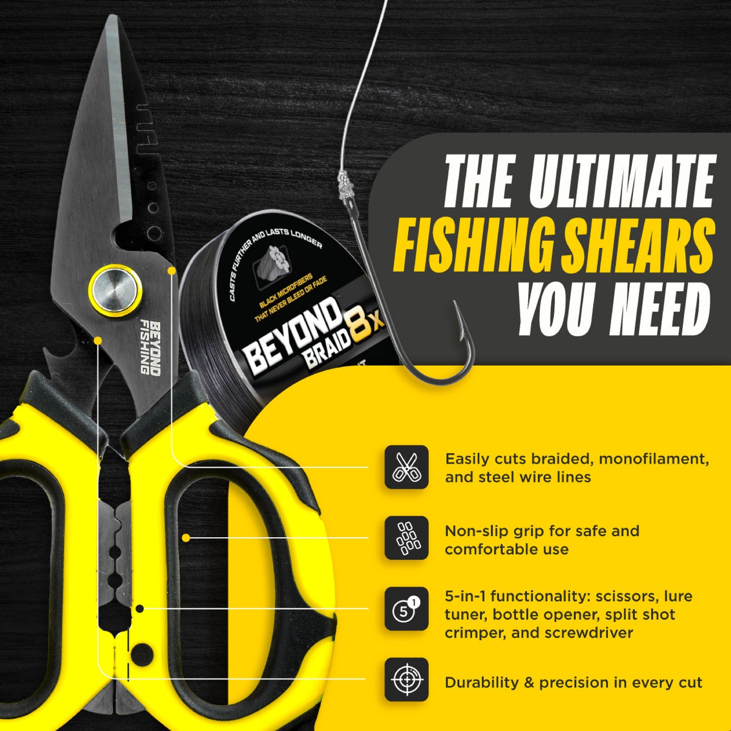 6.5" Omni Pro Fishing Shears