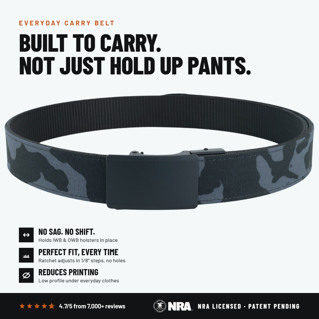 OPS 1.0 EDC Belt 1.5" Width Ballistic Nylon for Everyday Carry