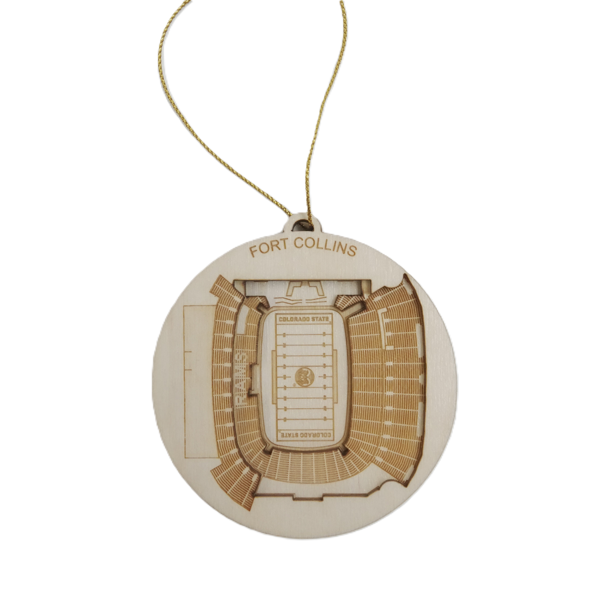 Fort Collins, Colorado Ornament Art (Canvas Stadium)