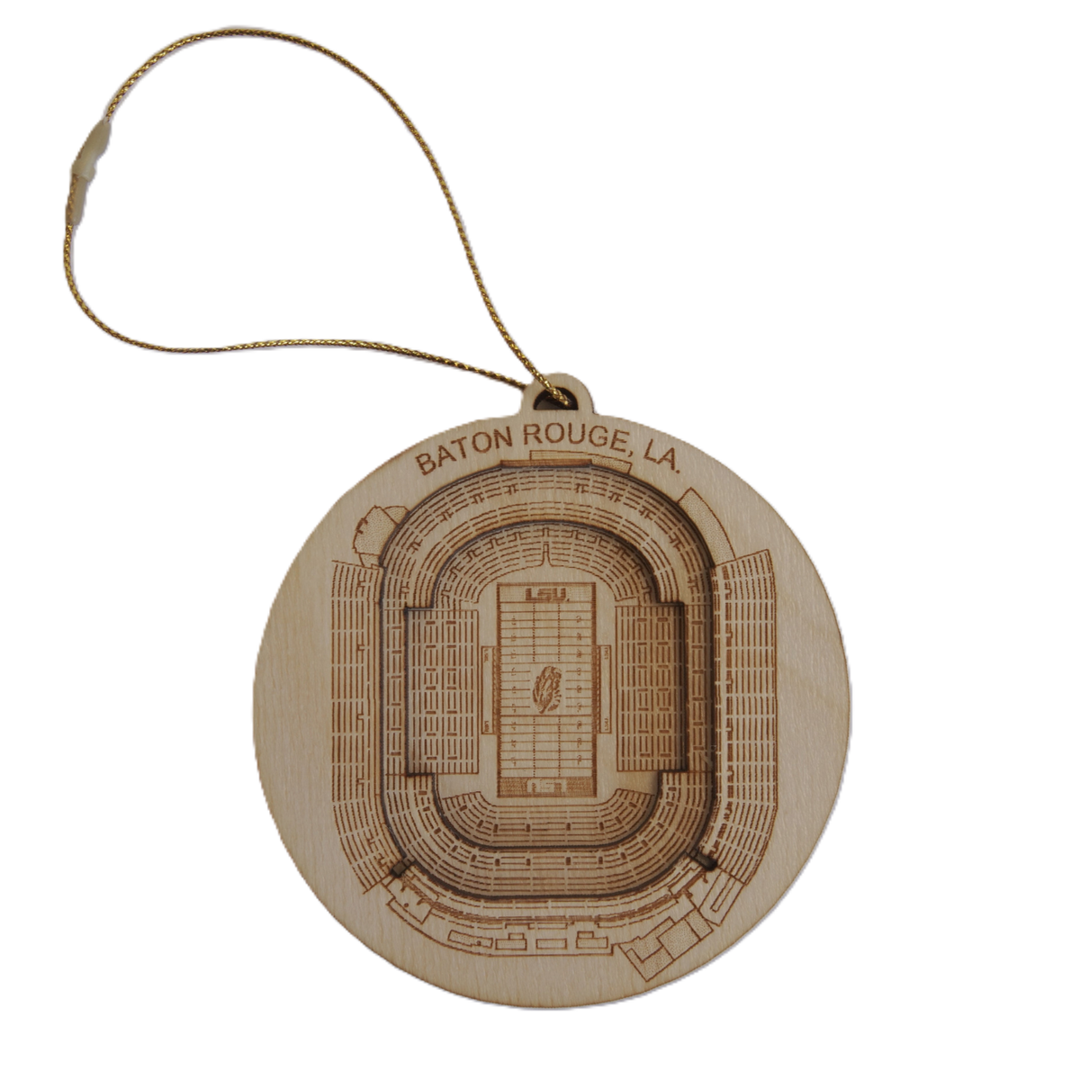 Baton Rouge, Louisiana Ornament Art (Tiger Stadium)
