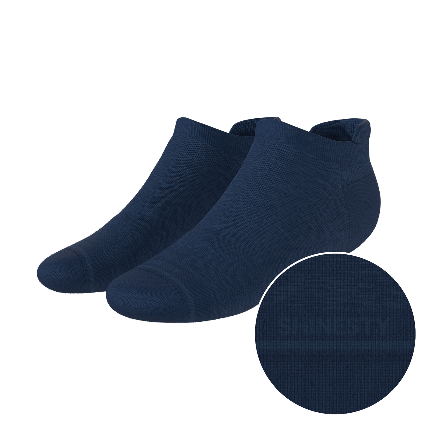 The Ocean Blue | Chambray Heather Heel Hammock™ Ankle Socks