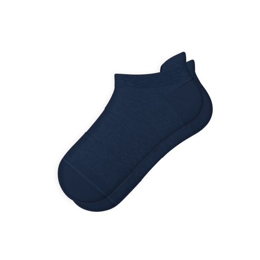 The Ocean Blue | Chambray Heather Heel Hammock™ Ankle Socks