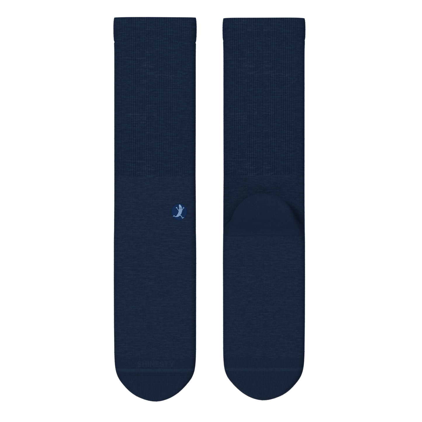The Ocean Blue | Chambray Heather Heel Hammock™ Crew Socks