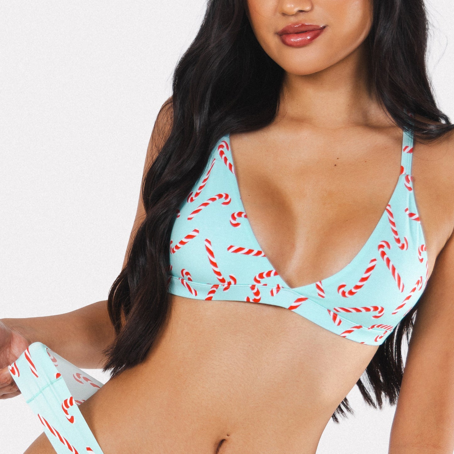 The Peppermint Pimp Canes | Candy Cane Boob Hammock™ Triangle Bralette