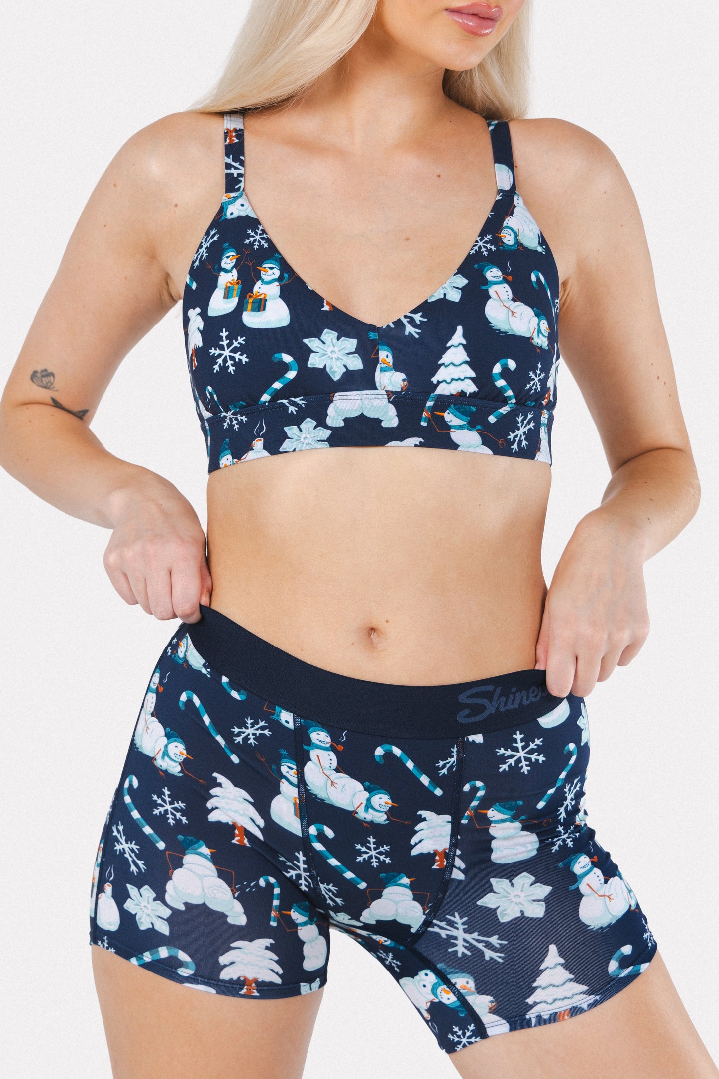 The Big Blizzard | Naughty Snowmen Women’s Boxers