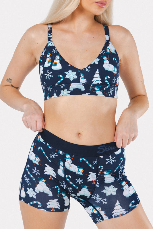 The Big Blizzard | Naughty Snowmen Women’s Boxers