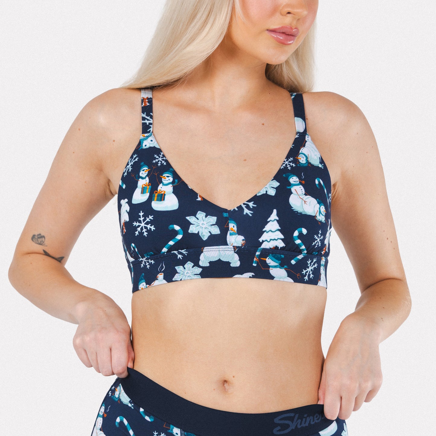 The Big Blizzard | Naughty Snowmen Boob Hammock™ Plunge Bralette