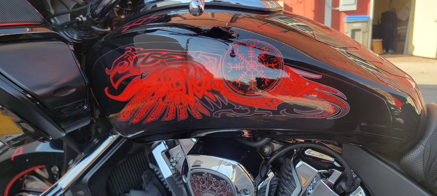 Odin's Ravens Tank Decal Set for Indian Powerplus lineup