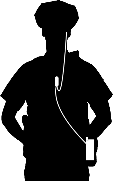 Mic & Ear Hook Earpiece Radio Kit - Quick Disconnect (Hirose) Harris: All P5300 P5400 P5500 P7300 Series, XG-15/25/75, XL-45, XL-95 & More