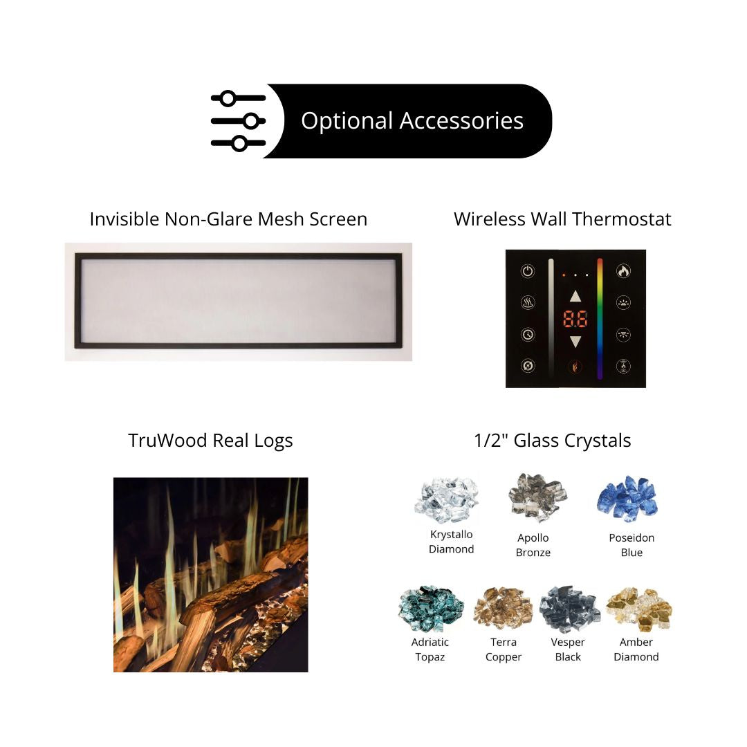 Modern Flames "Landscape Pro Slim" Smart Electric Fireplace, Sizes: 44" - 96"