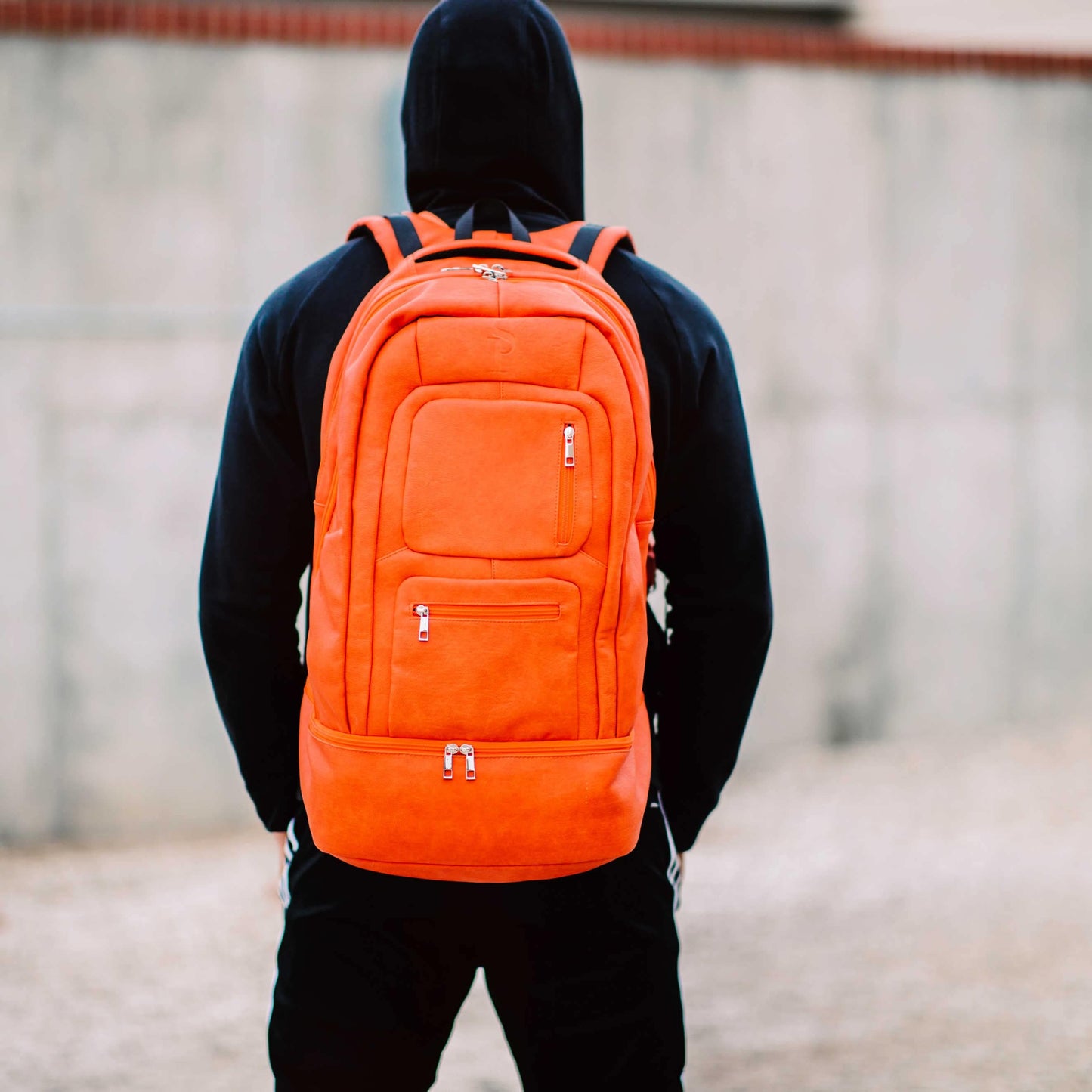 Orange Leather Patented Carry-On Backpack (Only 300 Made)