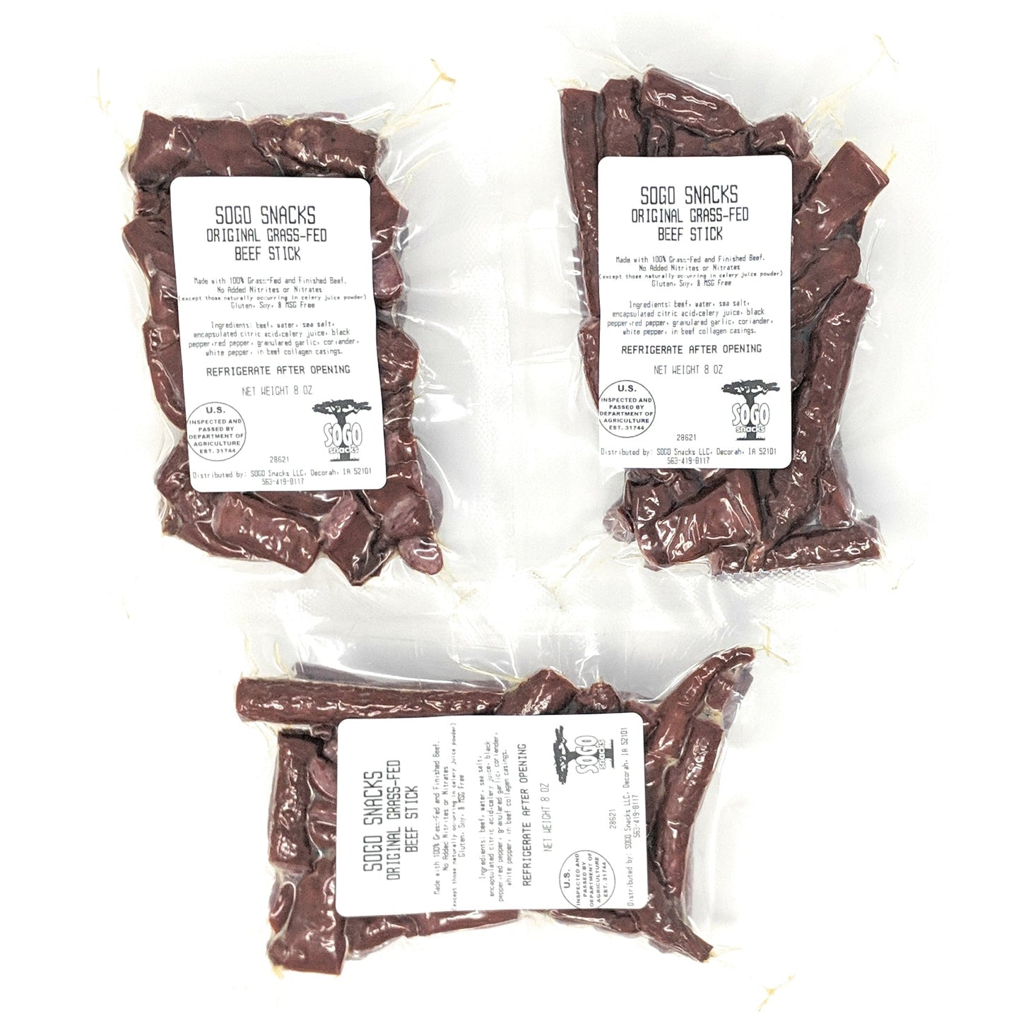 Original 100% Grass-Fed Beef Bites, 8-oz Packages