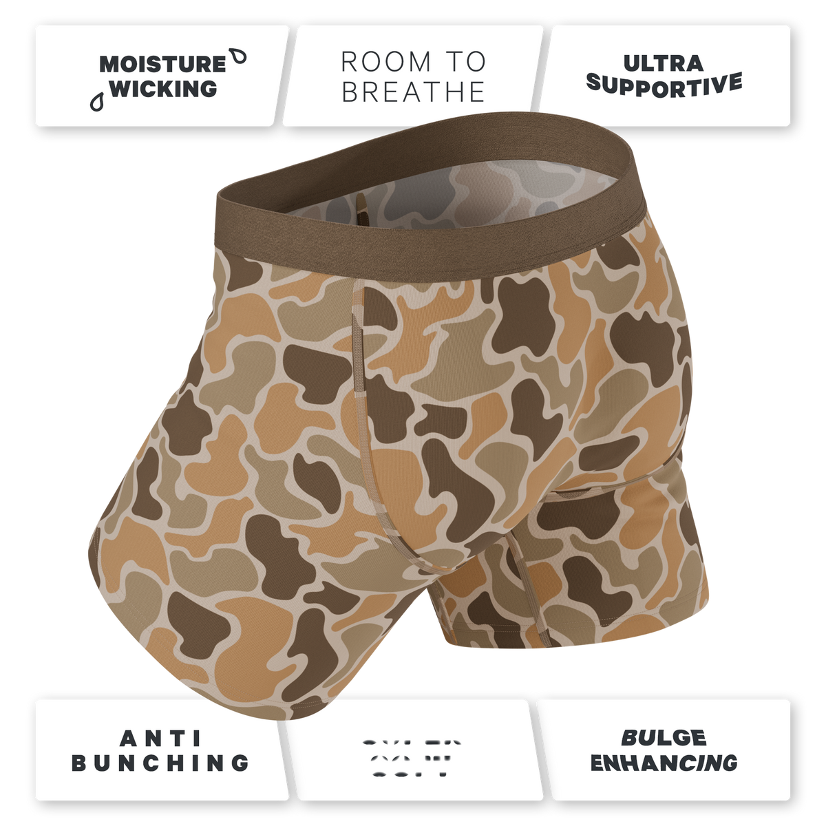 The Out Of Sight | Light Duck Camo Ball Hammock® Pouch Underwear