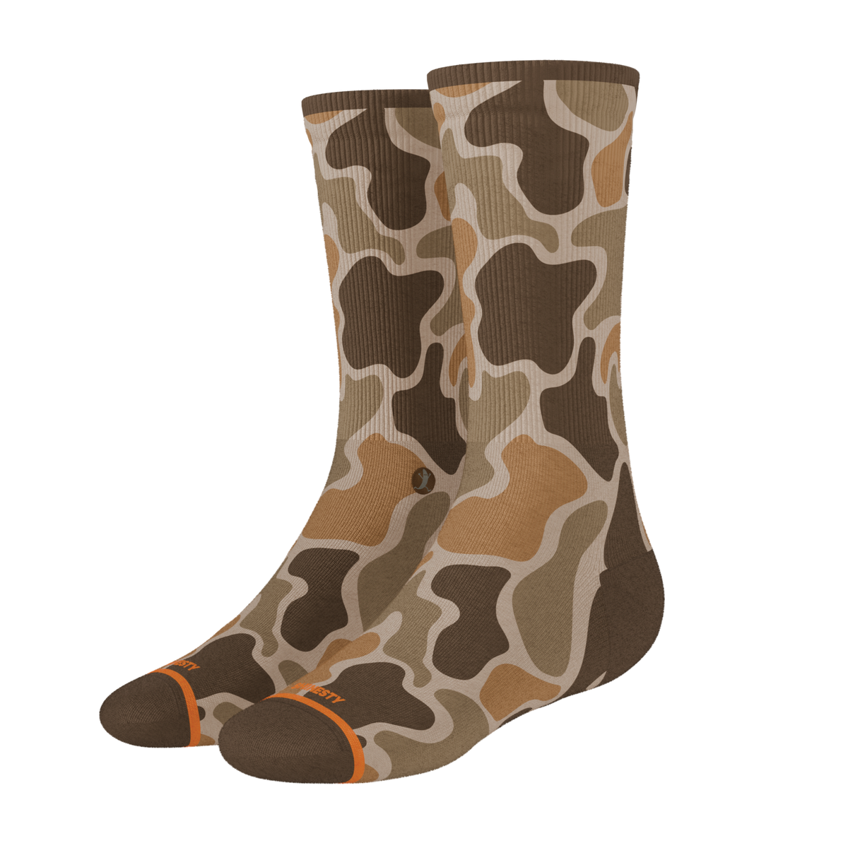 The Out Of Sight | Light Duck Camo Heel Hammock™ Crew Socks