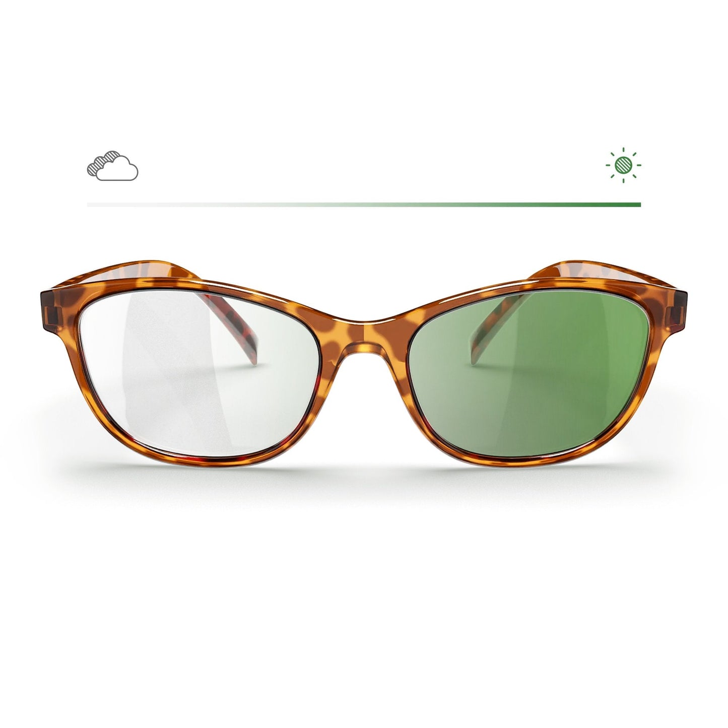 Tortoise Oval Prescription Transitions® Colors