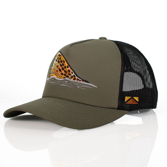 Brown Trout Tail Mesh Back 5-Panel