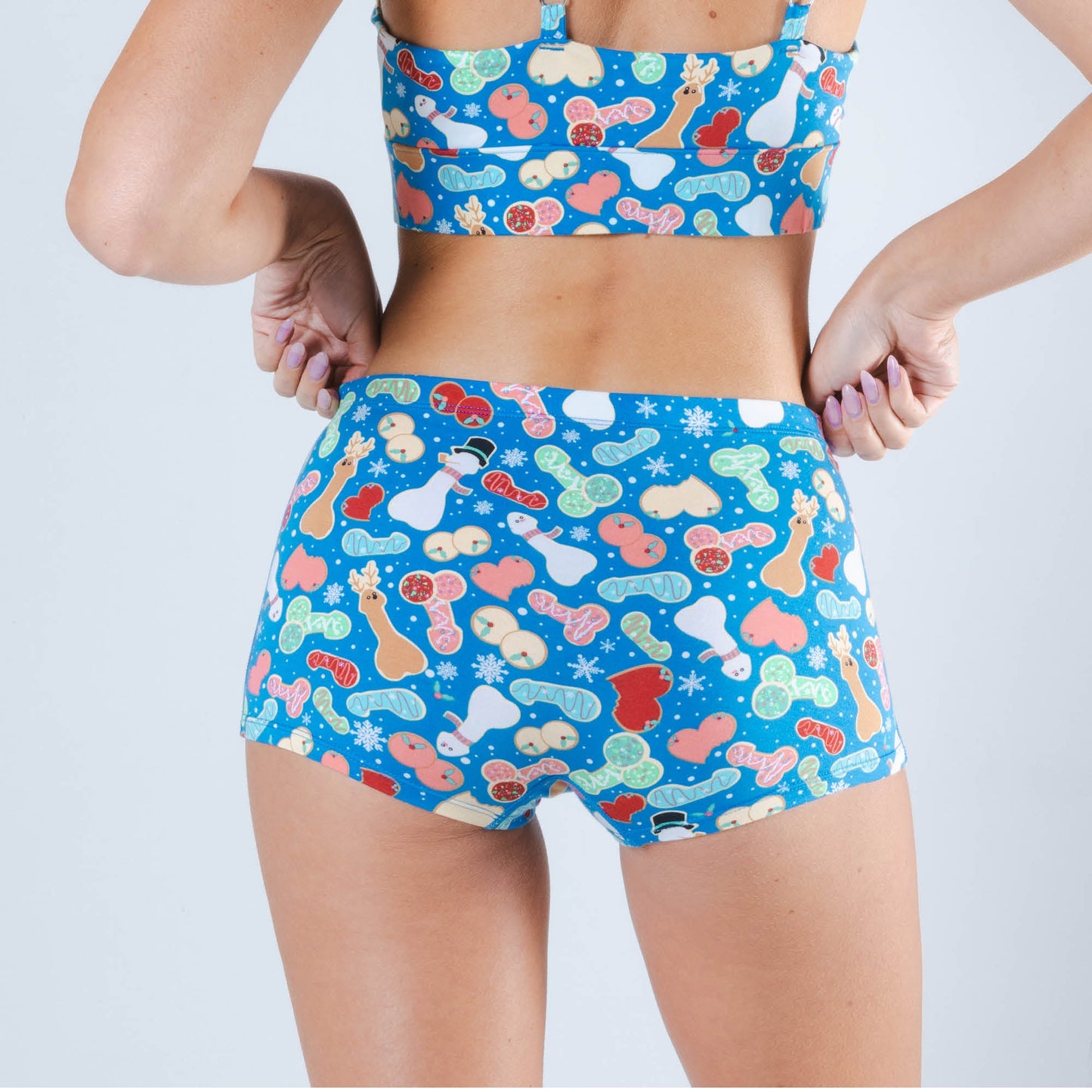 The Baked Goodies | Christmas Cookies Modal Boyshort Underwear