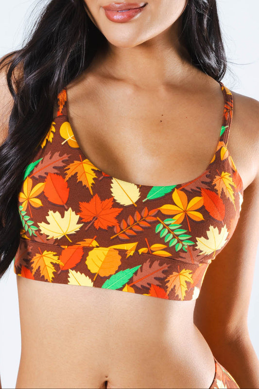 The Acorn Hoard | Fall Leaves Boob Hammock™ Scoop Bralette