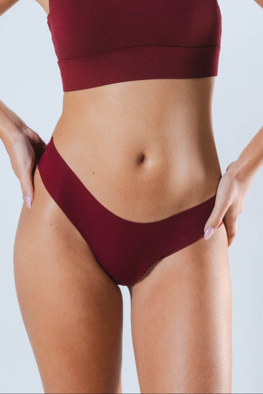 The Sommelier | Burgundy Seamless Thong