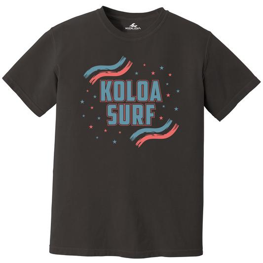 Koloa USA Stripes Pigment Dyed  T-Shirt