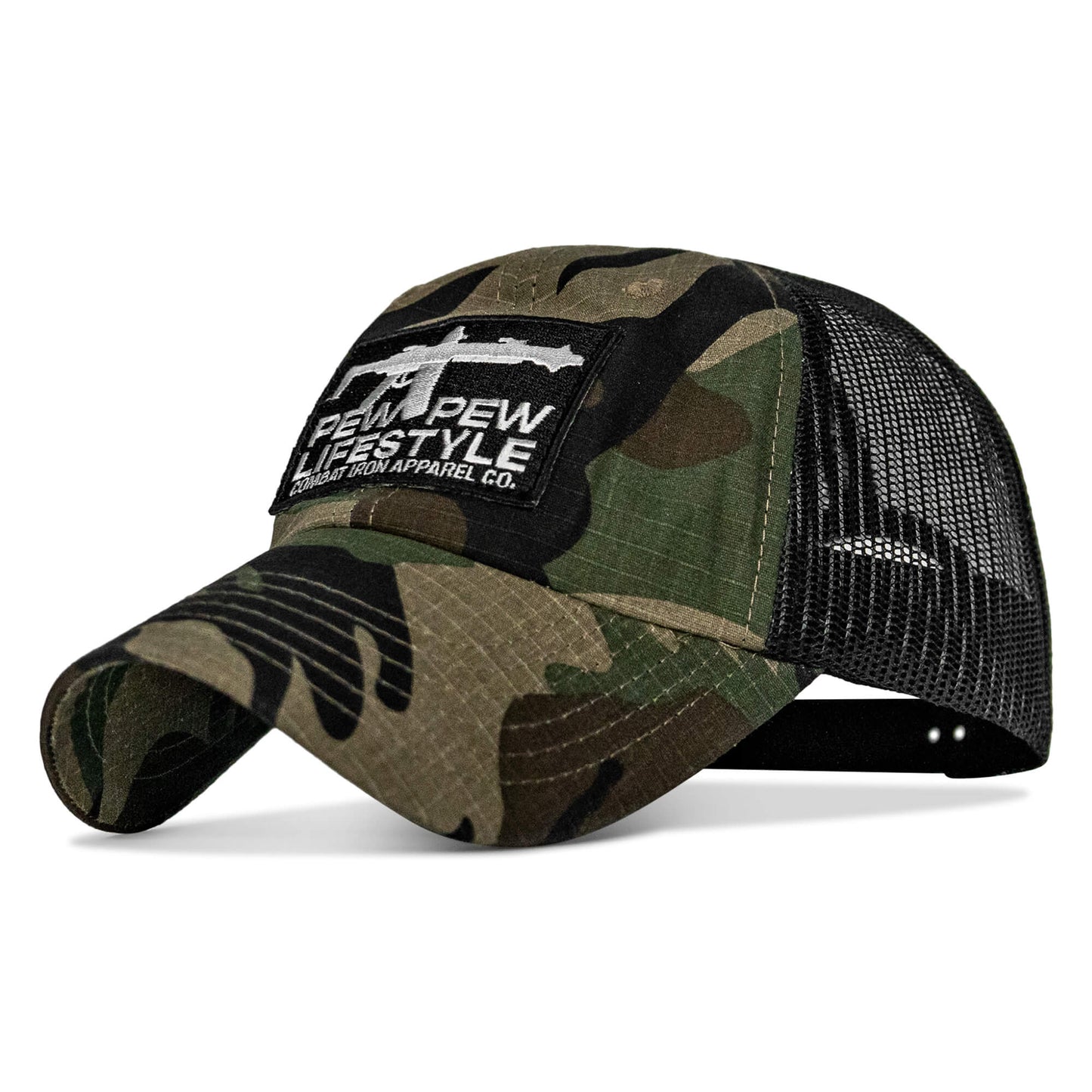 Ripstop Pew Pew Lifesyle Patch Low Profile Snapback Hat
