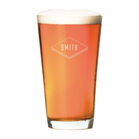 Pint Glasses - Set of 4: The Diamond