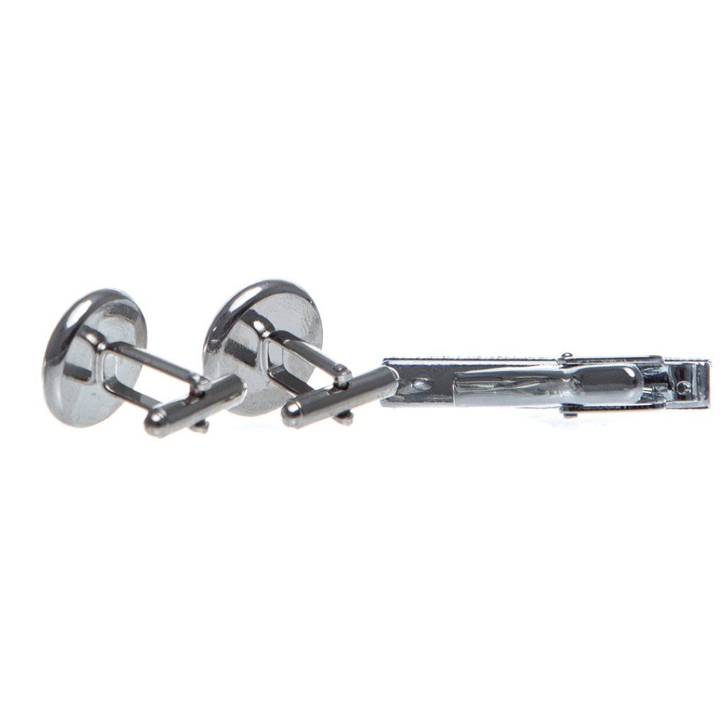 Cufflink & Tie Bar Set - Zebrawood