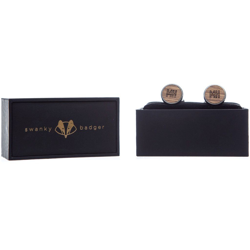 Cufflink & Tie Bar Set - Zebrawood