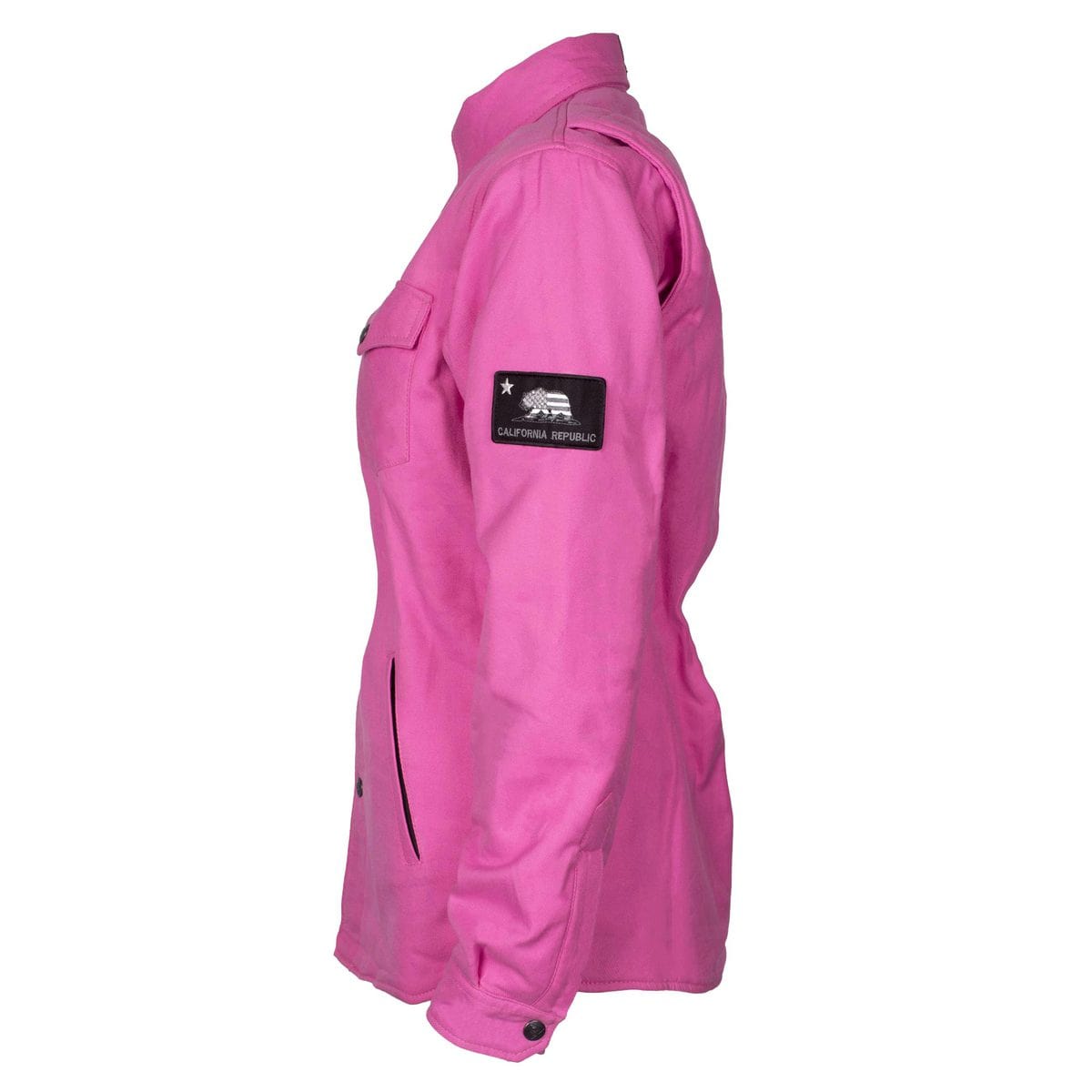 Protective Flannel Shirt for Women - Pink Solid