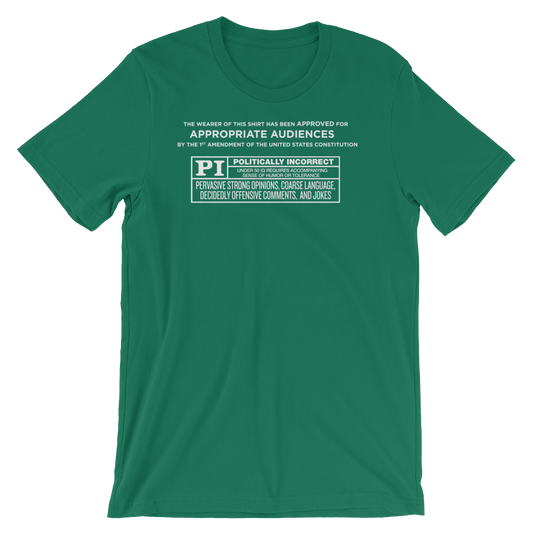 Rated Politically Incorrect T-Shirt