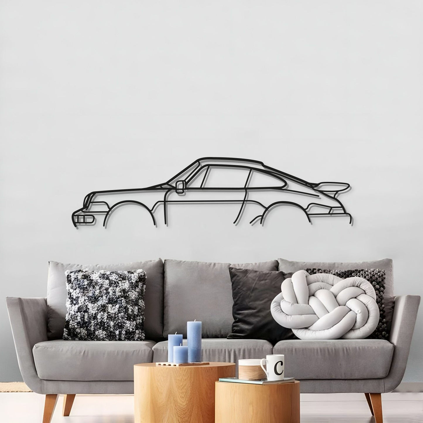 911 964 C2 Metal Car Wall Art - MT0844