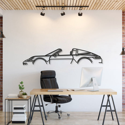 911 Targa Model 992 Metal Car Wall Art - MT0870