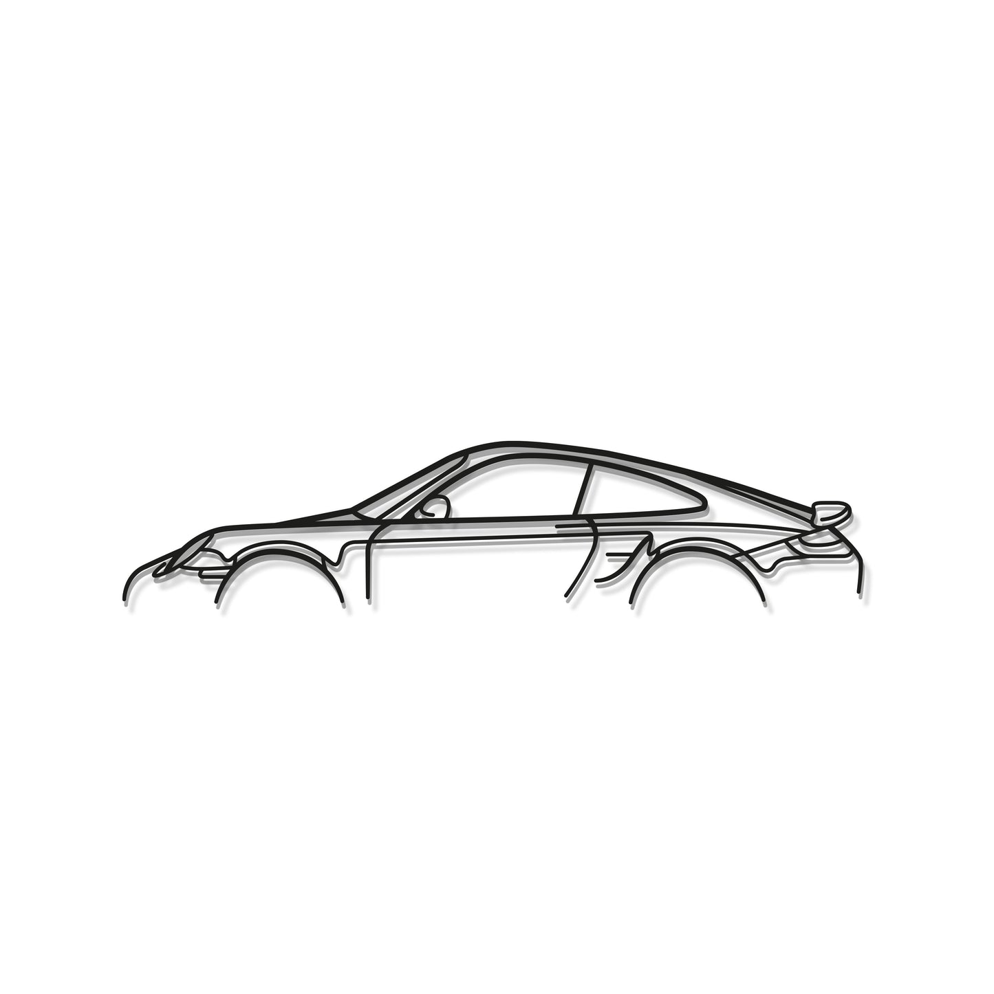 911 Turbo S Model 997 Metal Car Wall Art - MT0879