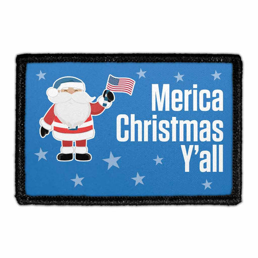 Merica Christmas Y'all - Patch