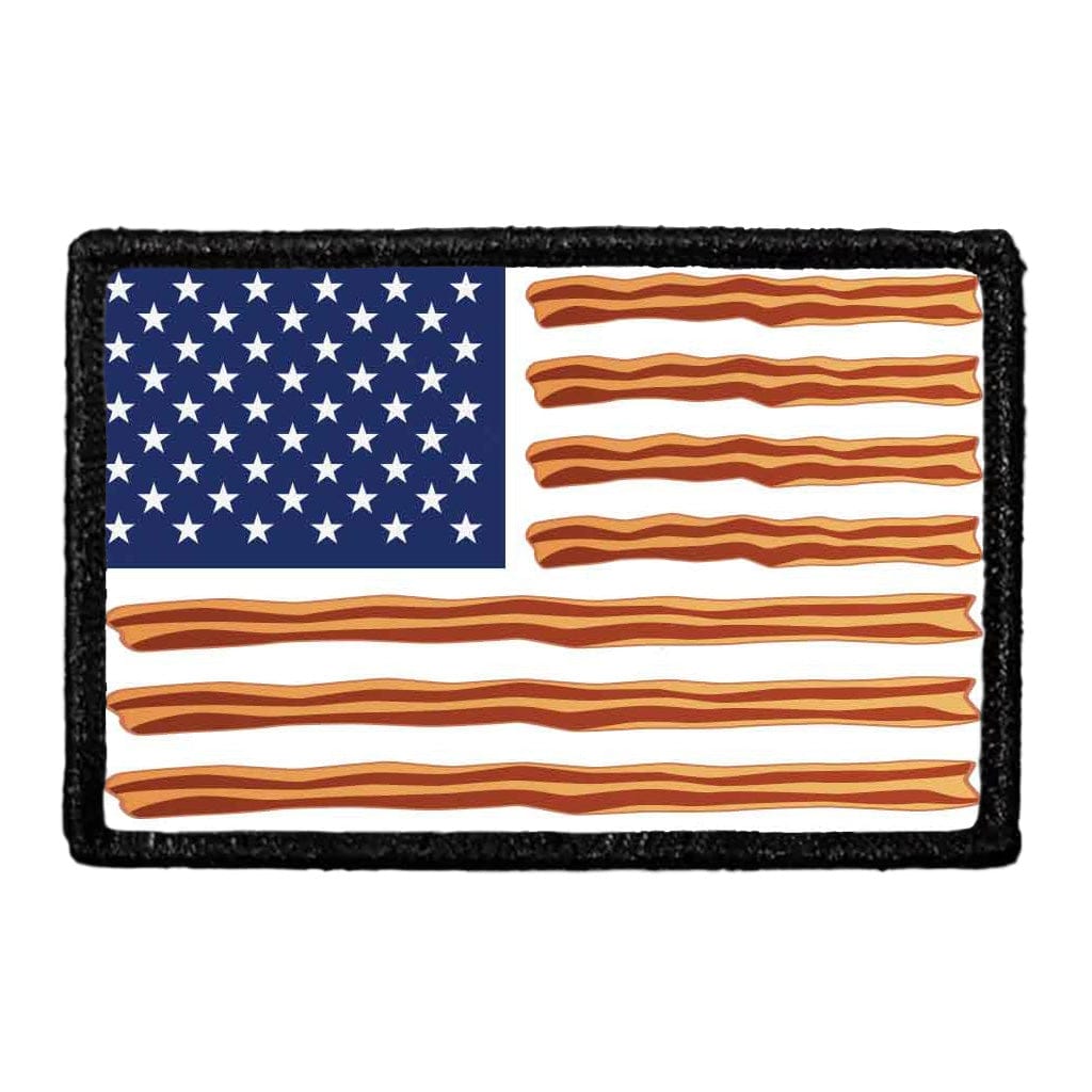 US Flag - Bacon - Cooked - Removable Patch
