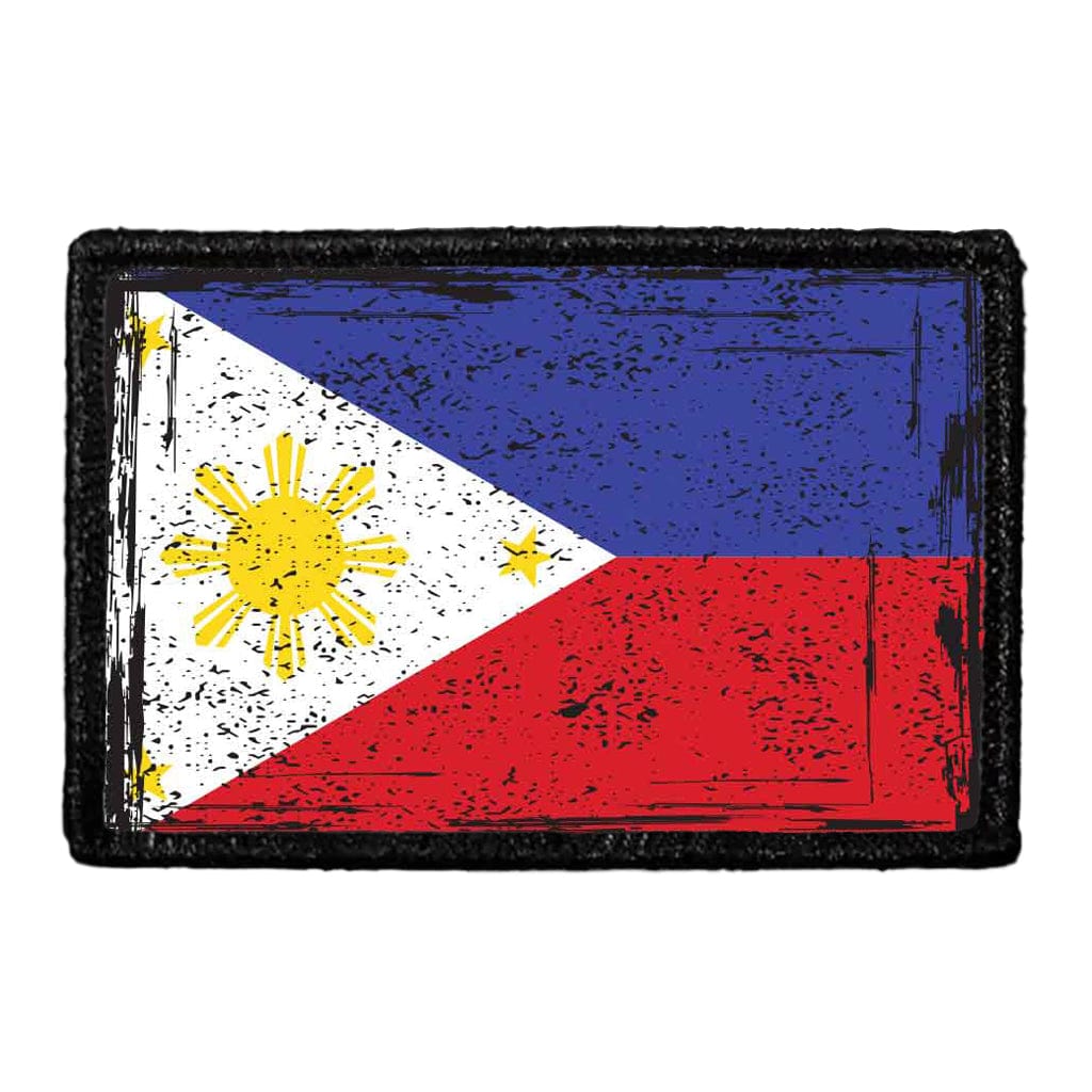 Philippines National Flag - Color - Distressed - Removable Patch